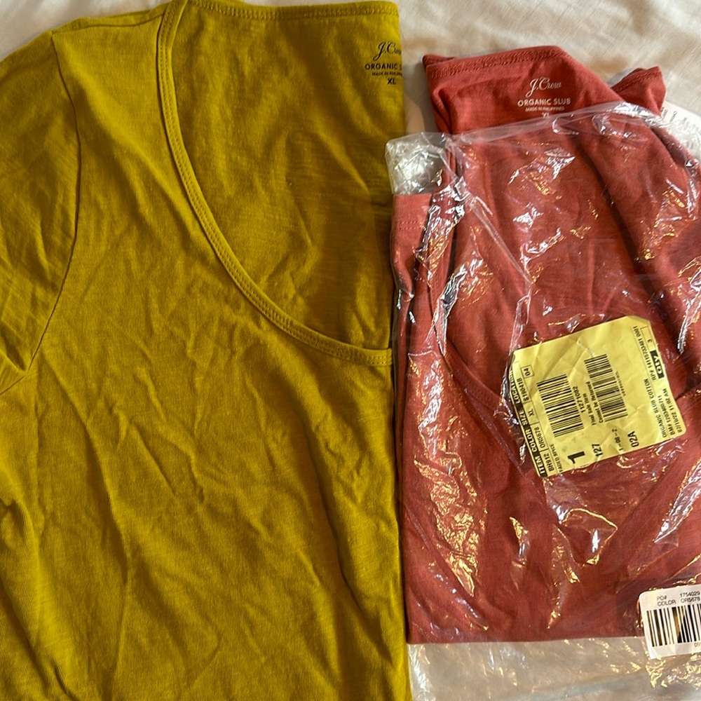 2 scoop neck Jcrew shirts both for 11.00